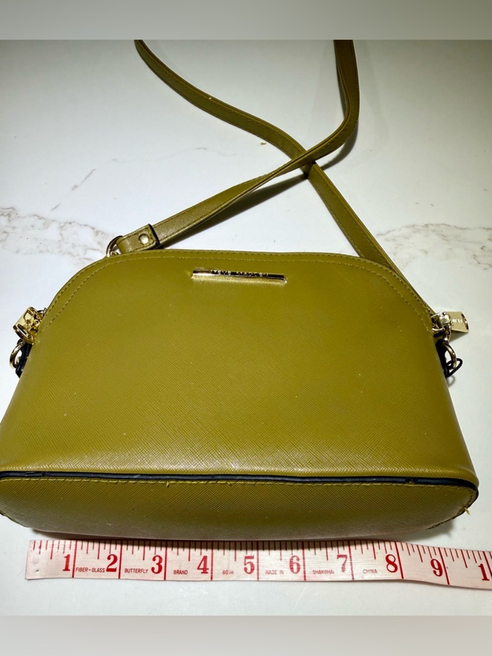 STEVE MADDEN Maggie Crossbody, Zip Top, Olive